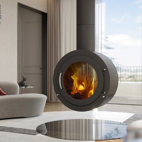 <b>Pureview</b><h4>Pureview 70 Suspended Wood Fireplace</h4>